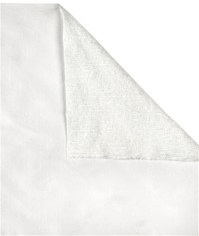 White Terry Cloth Backed Vinyl Fabric