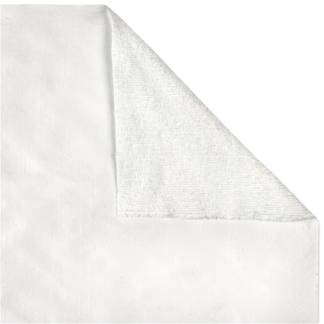 White Terry Cloth Backed Vinyl Fabric