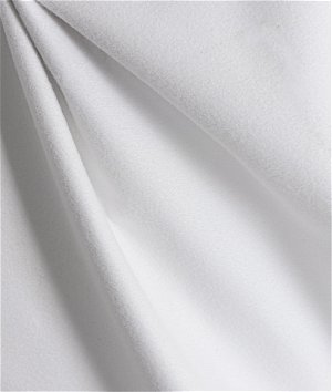 White Premium Flannel Backed Vinyl Fabric