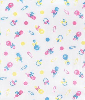 Baby Confetti Vinyl Sheeting Fabric
