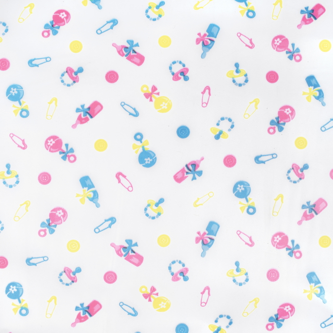Baby Confetti Vinyl Sheeting Fabric image 1 of 2