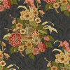 Seabrook Designs Dynasty Floral Metallic Ebony Wallpaper - Image 1
