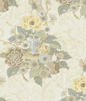 Seabrook Designs Dynasty Floral Metallic Pearl Wallpaper