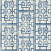 Seabrook Designs Dynasty Lattice Metallic Pearl & Azure Blue Wallpaper
