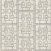 Seabrook Designs Dynasty Lattice Metallic Pearl & Gray Wallpaper