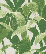 Seabrook Designs Imperial Banana Groves Metallic Pearl & Green Wallpaper