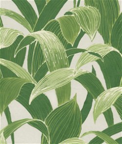 Seabrook Designs Imperial Banana Groves Metallic Pearl & Green Wallpaper