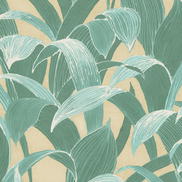 Seabrook Designs Imperial Banana Groves Metallic Gold & Green Wallpaper