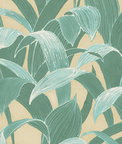 Seabrook Designs Imperial Banana Groves Metallic Gold & Green Wallpaper
