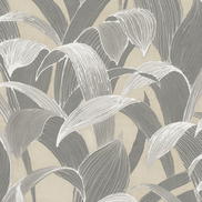 Seabrook Designs Imperial Banana Groves Metallic Gold & Gray Wallpaper