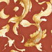 Seabrook Designs Koi Fish Metallic Gold & Crimson Wallpaper