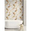 Seabrook Designs Koi Fish Metallic Gold & Off-White Wallpaper - Image 2