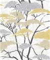 Seabrook Designs Confucius Tree Metallic Gold & Silver Wallpaper
