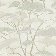 Seabrook Designs Confucius Tree Silver & Pearl Wallpaper