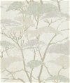 Seabrook Designs Confucius Tree Silver & Pearl Wallpaper
