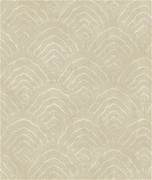 Seabrook Designs Confucius Scallop Tan & Metallic Pearl Wallpaper