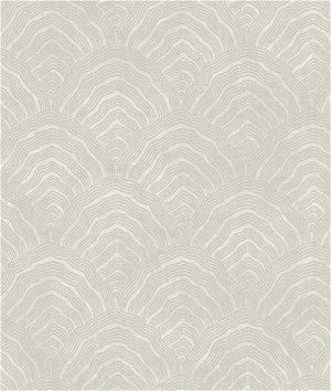 Seabrook Designs Confucius Scallop Linen & Metallic Pearl Wallpaper