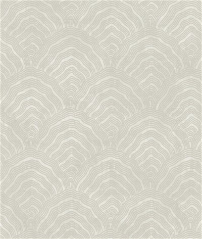 Seabrook Designs Confucius Scallop Linen & Metallic Pearl Wallpaper