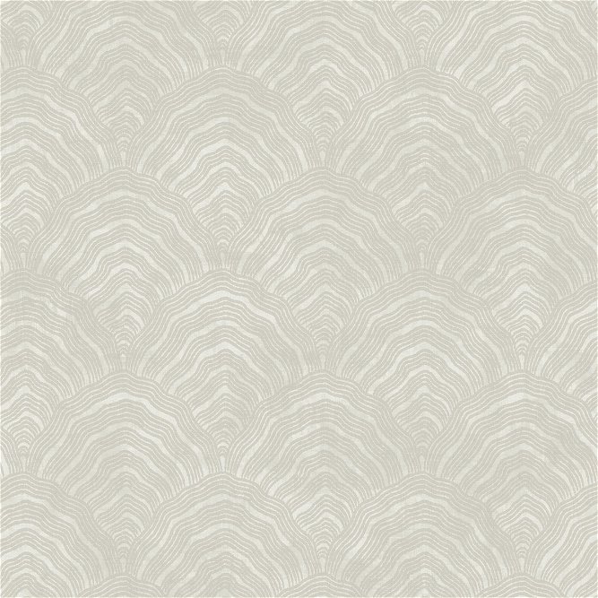 Seabrook Designs Confucius Scallop Linen &amp; Metallic Pearl Wallpaper