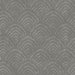 Seabrook Designs Confucius Scallop Charcoal & Metallic Silver Wallpaper