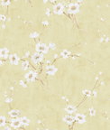 Seabrook Designs Silk Road Dogwood Metallic Pearl & Gold Wallpaper