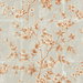 Seabrook Designs Great Wall Floral Metallic Orange & Gray Wallpaper
