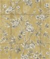 Seabrook Designs Great Wall Floral Metallic Gold & Taupe Wallpaper
