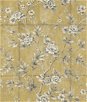 Seabrook Designs Great Wall Floral Metallic Gold & Taupe Wallpaper