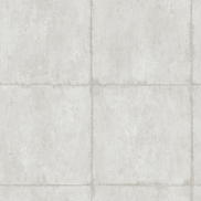 Seabrook Designs Great Wall Blocks Metallic Silver & Off-White Wallpaper
