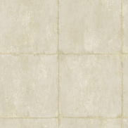Seabrook Designs Great Wall Blocks Metallic Gold & Off-White Wallpaper