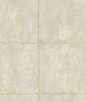 Seabrook Designs Great Wall Blocks Metallic Gold & Off-White Wallpaper