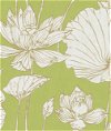 Seabrook Designs Lotus Floral Metallic Gold & Lime Green Wallpaper