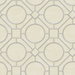 Seabrook Designs Silk Road Trellis Metallic Silver & Linen Wallpaper