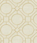 Seabrook Designs Silk Road Trellis Metallic Gold & Linen Wallpaper