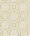 Seabrook Designs Silk Road Trellis Metallic Gold & Linen Wallpaper