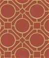 Seabrook Designs Silk Road Trellis Metallic Gold & Crimson Wallpaper