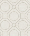 Seabrook Designs Silk Road Trellis Metallic Pearl & Off-White Wallpaper