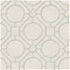 Seabrook Designs Silk Road Trellis Metallic Mint & Off-White Wallpaper - Image 1