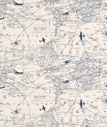 Premier Prints Air Traffic Felix Blue/Natural