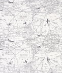 Premier Prints Air Traffic Felix/Natural Fabric