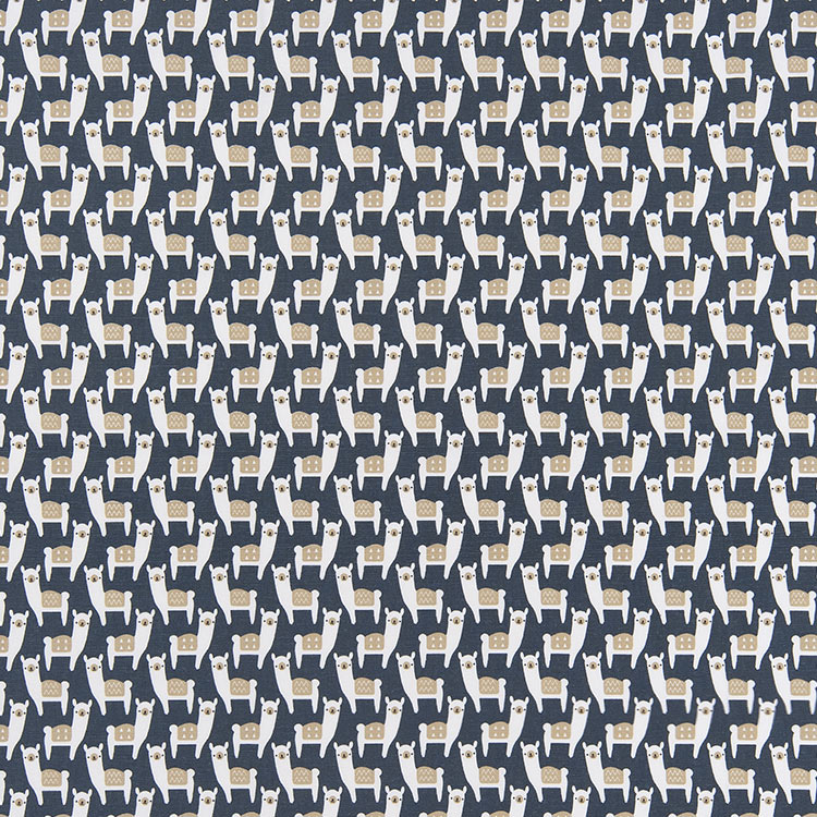 Premier Prints Alpaca Farm Spruce Blue Fabric