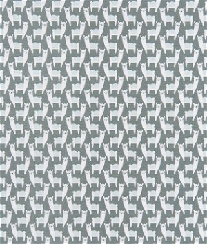 Premier Prints Alpaca Farm Sundown Grey Canvas Fabric