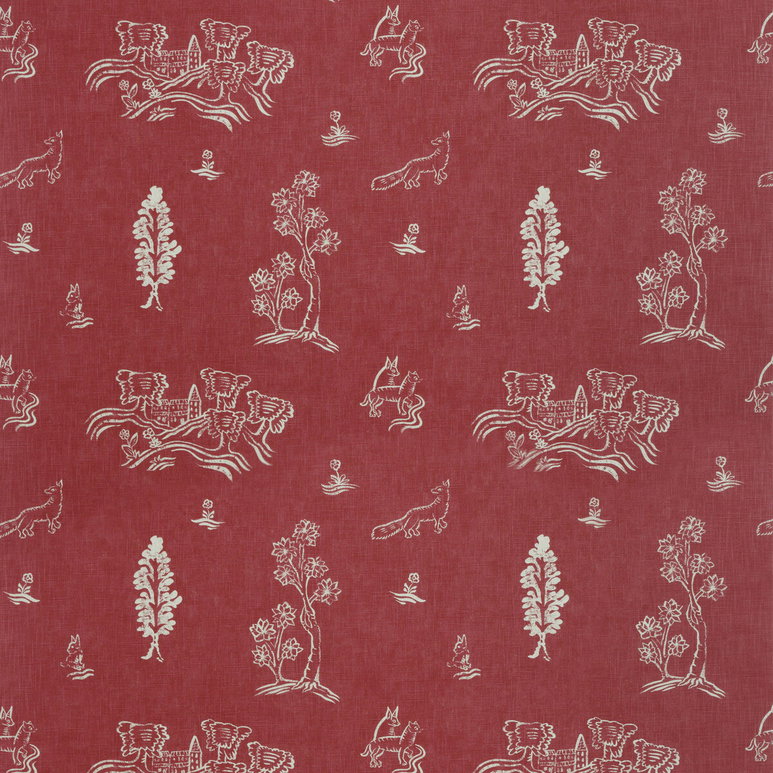 Kravet Friendly Folk Huntsman Red Fabric