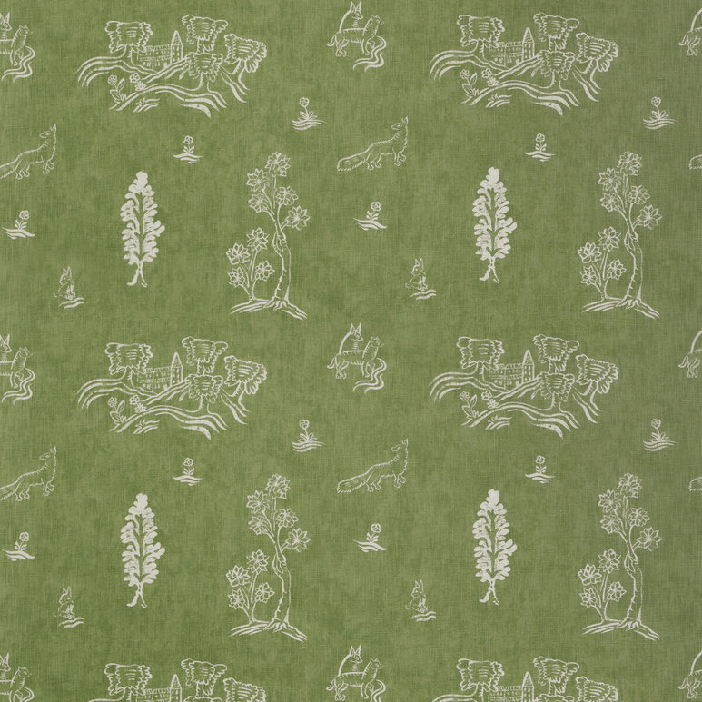 Kravet Friendly Folk Basil Green Fabric
