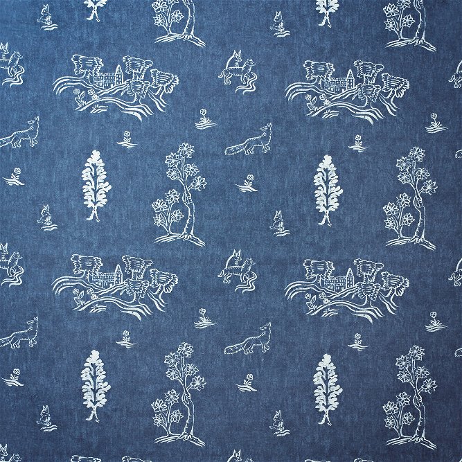 Kravet Friendly Folk Outdoor Happy Blue Fabric