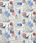 Premier Prints Amore Primary/Natural Canvas Fabric