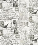 Premier Prints Amore Onyx/Natural Fabric