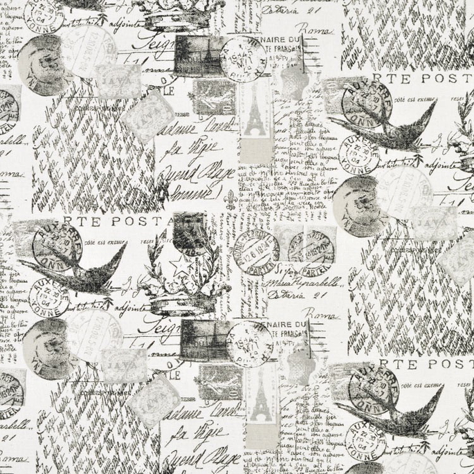Premier Prints Amore Onyx/Natural Fabric image 1 of 5