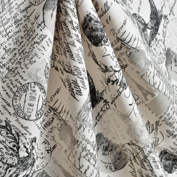 Premier Prints Amore Onyx/Natural Fabric image 4 of 5