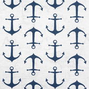 Premier Prints Anchors Premier Navy Slub Fabric